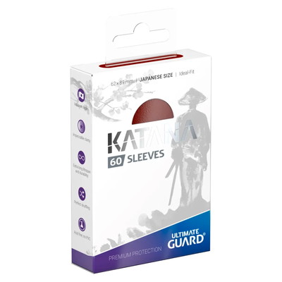 Ultimate Guard Katana スリーブ ジャパニーズサイズ レッド(UGD011051