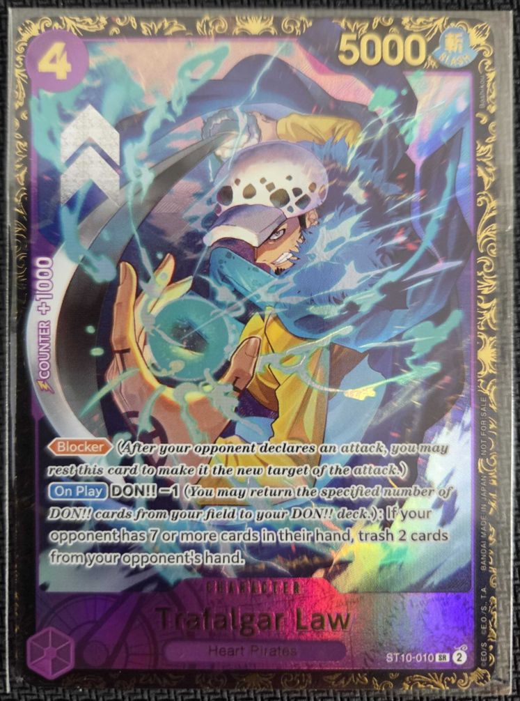 PSA10 トラファルガー ロー オンライン大会 英語版 ST10-010 英語版】ST10-010 トラファルガー・ロー SR【未開封