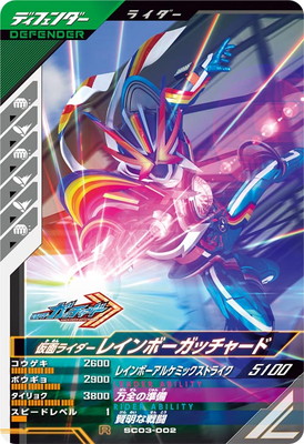 ガンバレジェンズ仮面ライダーレインボーガッチャード LR パラレル