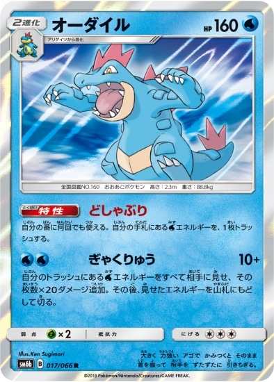 PK-SM6B-017 オーダイル R | ポケモンカード,SMシリーズ,強化
