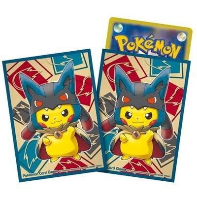 メガルカリオのポンチョを着たピカチュウ デッキシールド 64枚 ポケモンカードゲーム デッキシールド メガルカリオのポンチョを