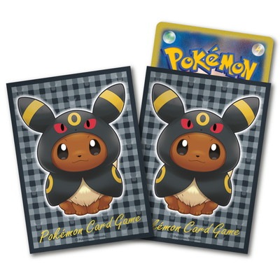 ポンチョを着たイーブイ　ブラッキー　カード　スリーブ　デッキシールド ポケモンカードゲーム デッキシールド ポンチョを着たイーブイ