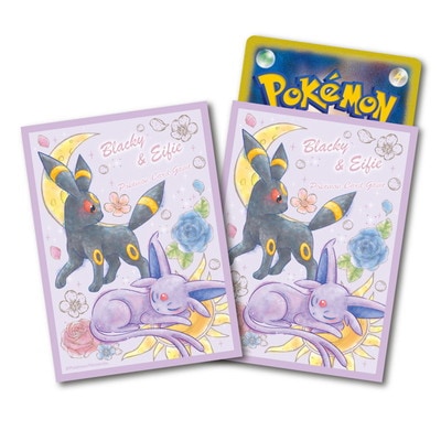 ポケモンカード　ファイル　デッキシールド　エーフィ　ブラッキー デッキシールド『海外/エーフィ&ブラッキー(黒枠)※』65枚入り