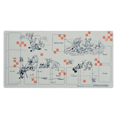 ラバープレイマット　ぽけもん戯画　ポケモンカード　鳥獣戯画 ポケモンカードゲーム ラバープレイマット ぽけもん戯画【宅配便のみ
