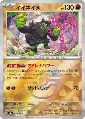キラ】【モンスターボール柄】PK-SV8a-090 イイネイヌ | ポケモン