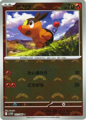 キラ】【モンスターボール柄】PK-SV11W-011 ポカブ C | ポケモンカード