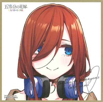 五等分の花嫁 カードゲーム,その他,公式サプライ,イラストミニ色紙