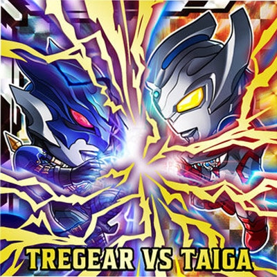 V-NO.09 トレギアVSタイガ UR ウルトラマンシールウエハース vol.5