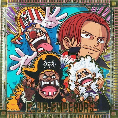 【新品未開封】応募者サービスシャンクス　バギー　ティーチ　四皇 ONE PIECE」“四皇”バギー、シャンクス、ティーチ、ルフィをデザイン