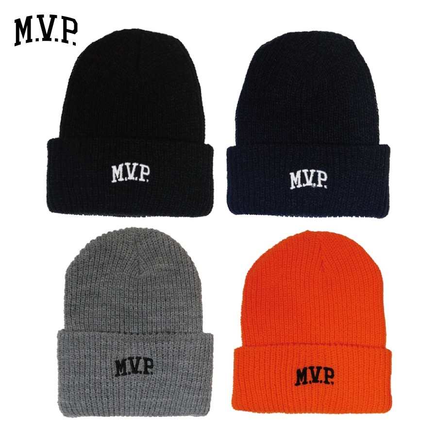 M.V.P. : Embroidery M.V.P. Logo Knit Cap