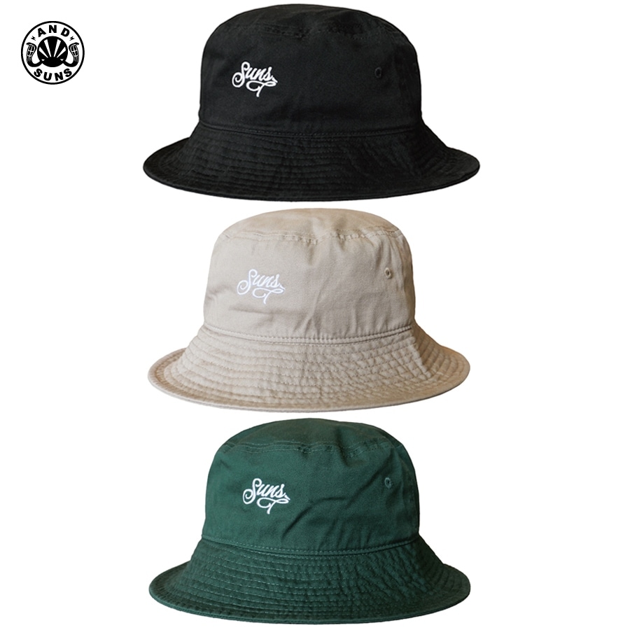 ANDSUNS : SUNS LOGO BUCKET HAT 2