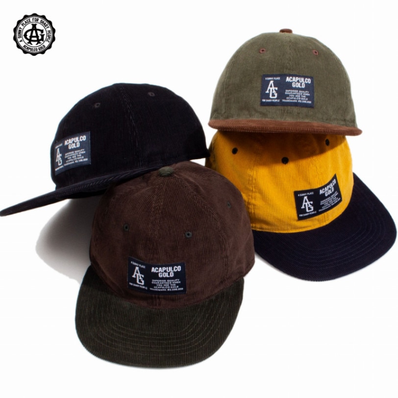ACAPULCO GOLD :  TWO-TONE CORD 6 PANEL CAP