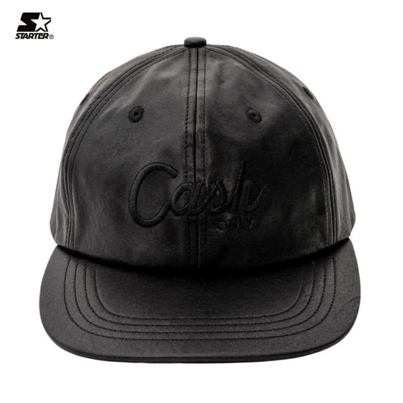 STARTER x INTERBREED “Genuine Leather Snapback”  (Script)