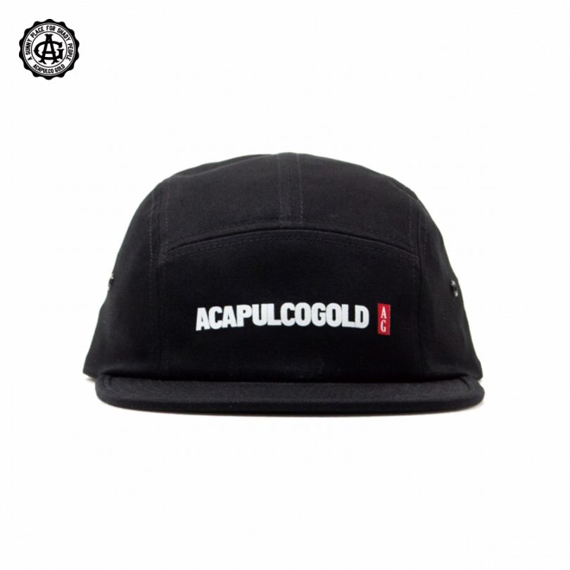 ACAPULCO GOLD : BLACK LABEL LOGO CAMP CAP
