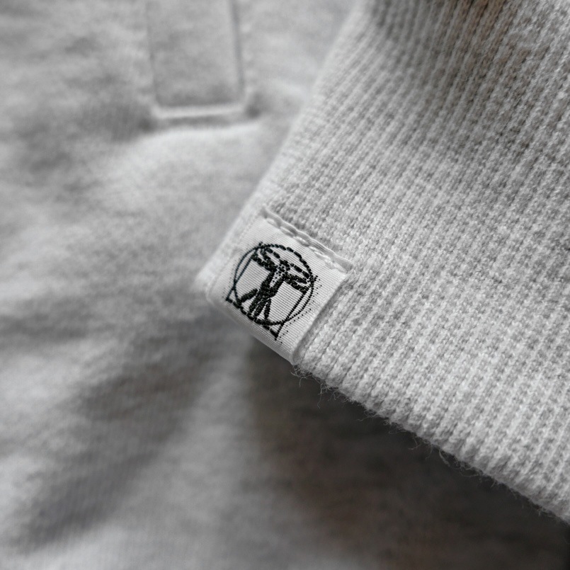 Hombre Nino : ZIP UP CREW NECK (RUBBER LOGO)