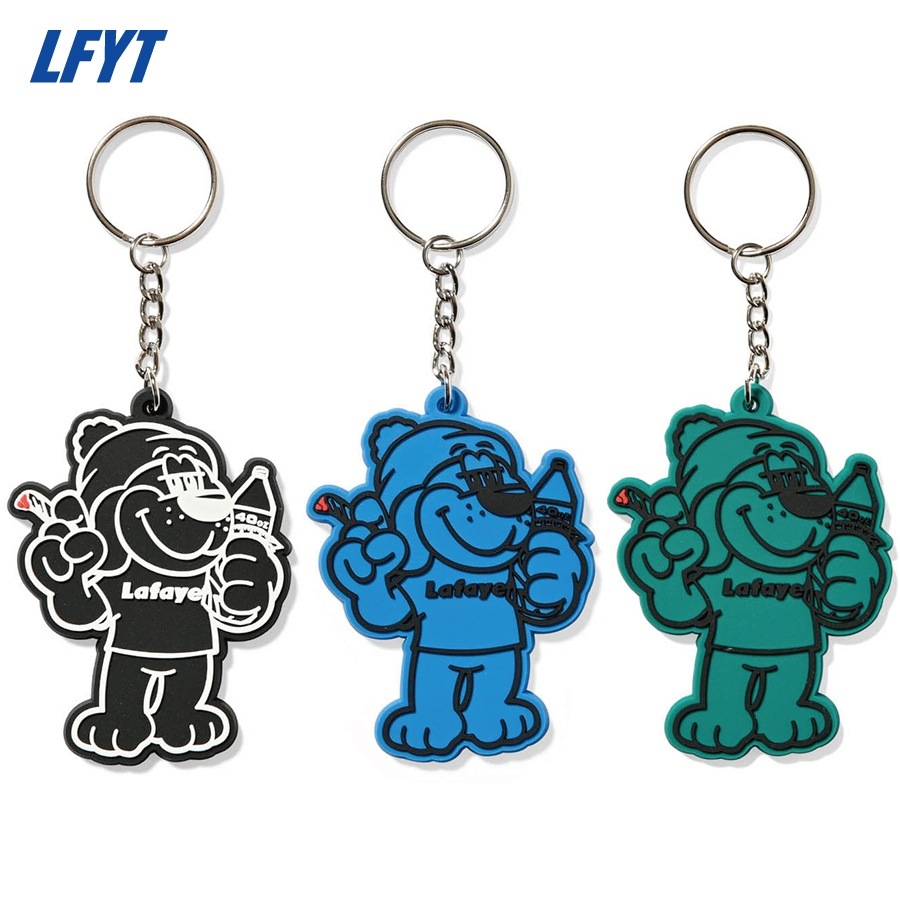 LFYT : SMOKING DOG RUBBER KEY CHAIN