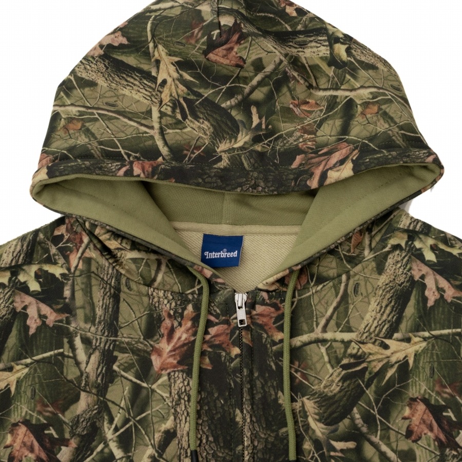 INTERBREED : Camouflage Heavy Weight Zip Hoodie