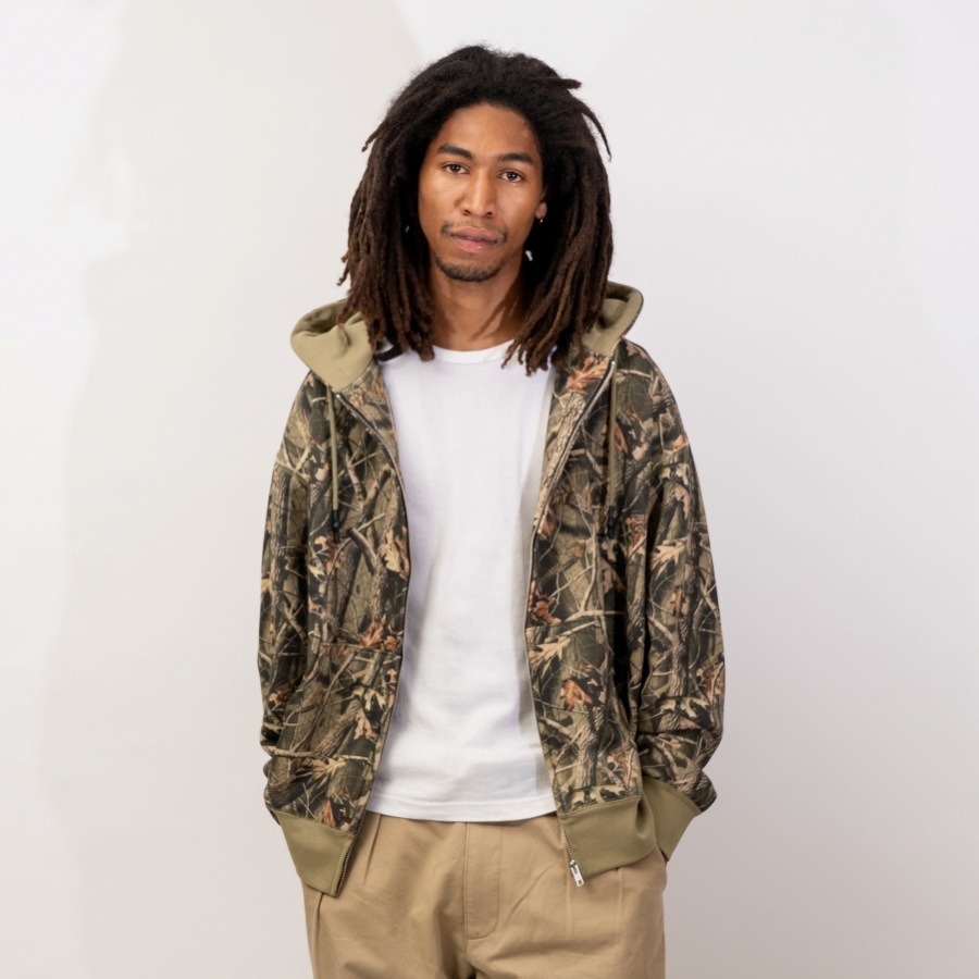 INTERBREED : Camouflage Heavy Weight Zip Hoodie