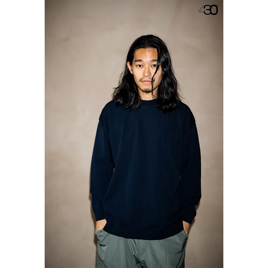 430 : L/S RLX KNIT C&S