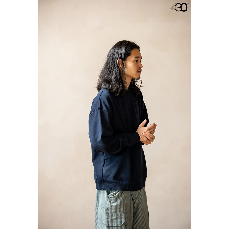 430 : L/S RLX KNIT C&S