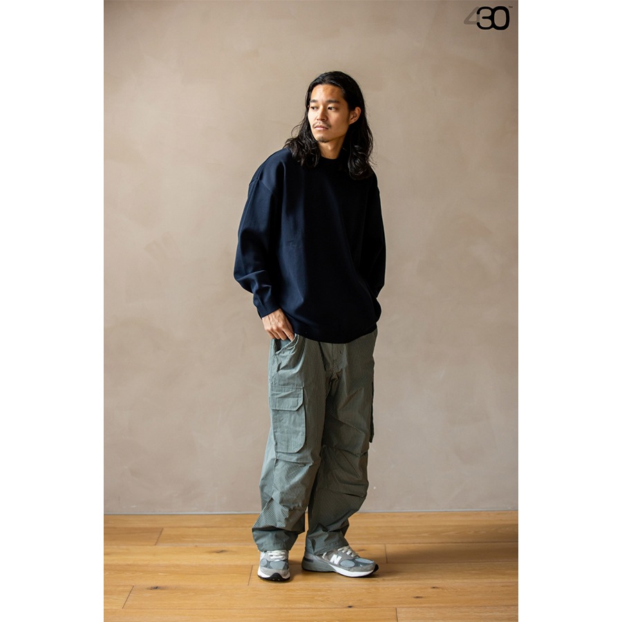 430 : L/S RLX KNIT C&S