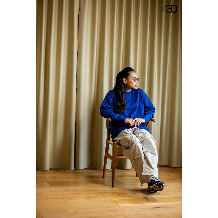 430 : L/S RLX KNIT C&S