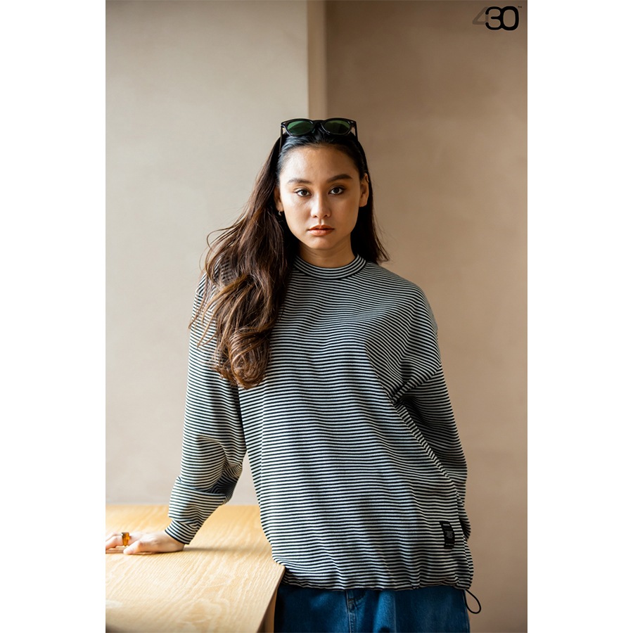 430 : L/S BDR KNIT C&S