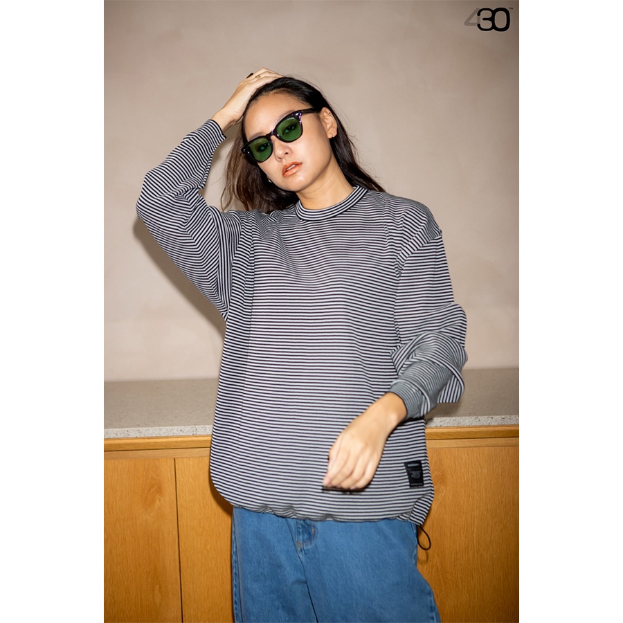 430 : L/S BDR KNIT C&S