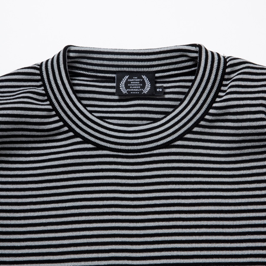 430 : L/S BDR KNIT C&S