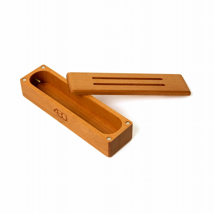 430 : WOODEN SHORT INCENSE HOLDER