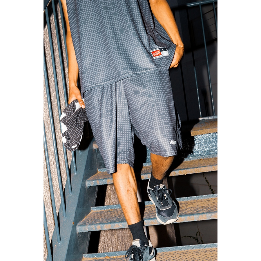 HAIGHT : NIGHT CAMO MESH SHORTS