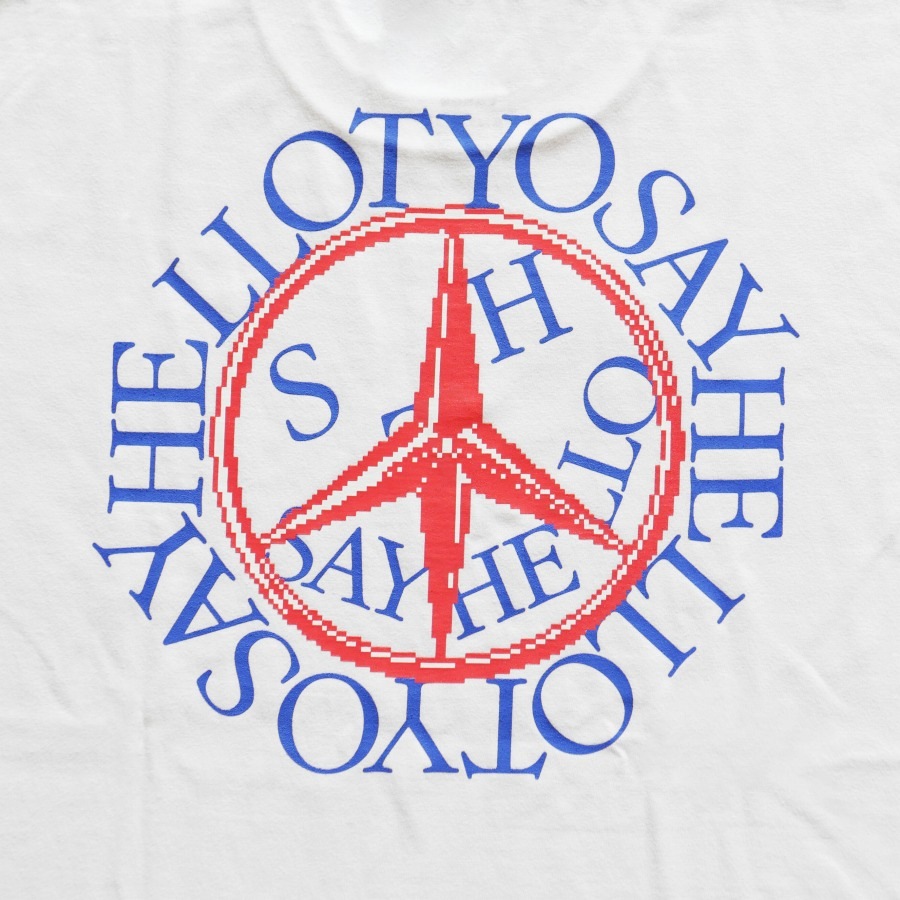 SAYHELLO : Peace Smile Logo L/S Tee