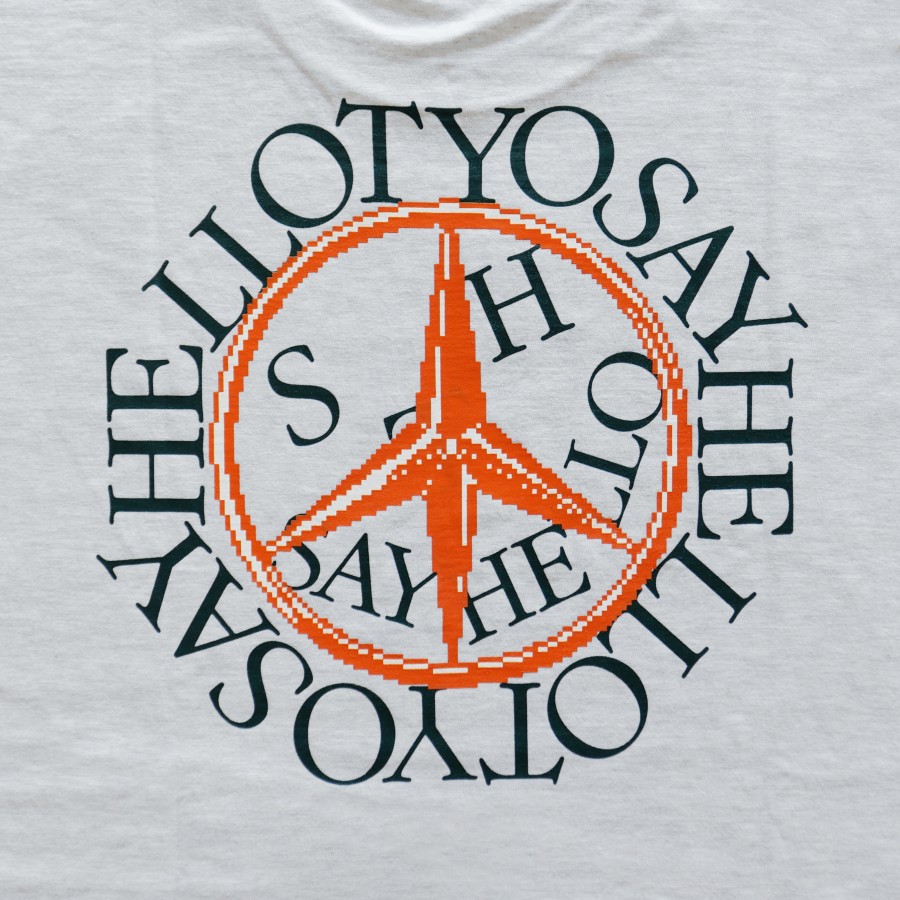 SAYHELLO : Peace Smile Logo L/S Tee