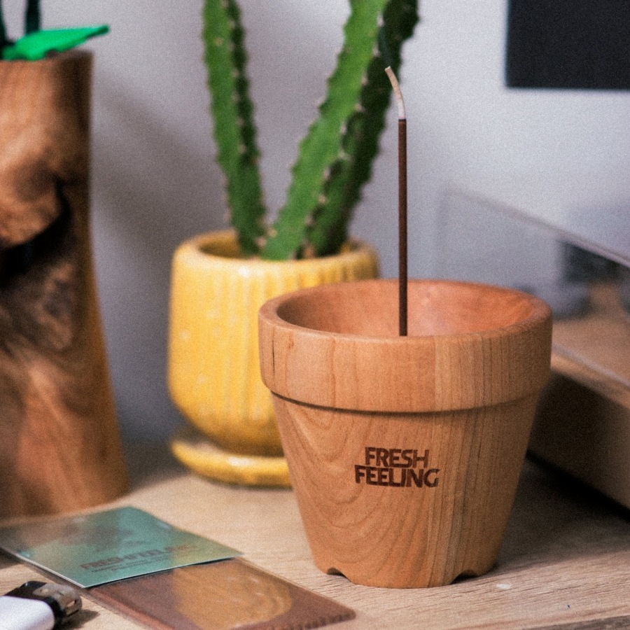 FRESH FEELING : POT INCENSE HOLDER / American Cherry