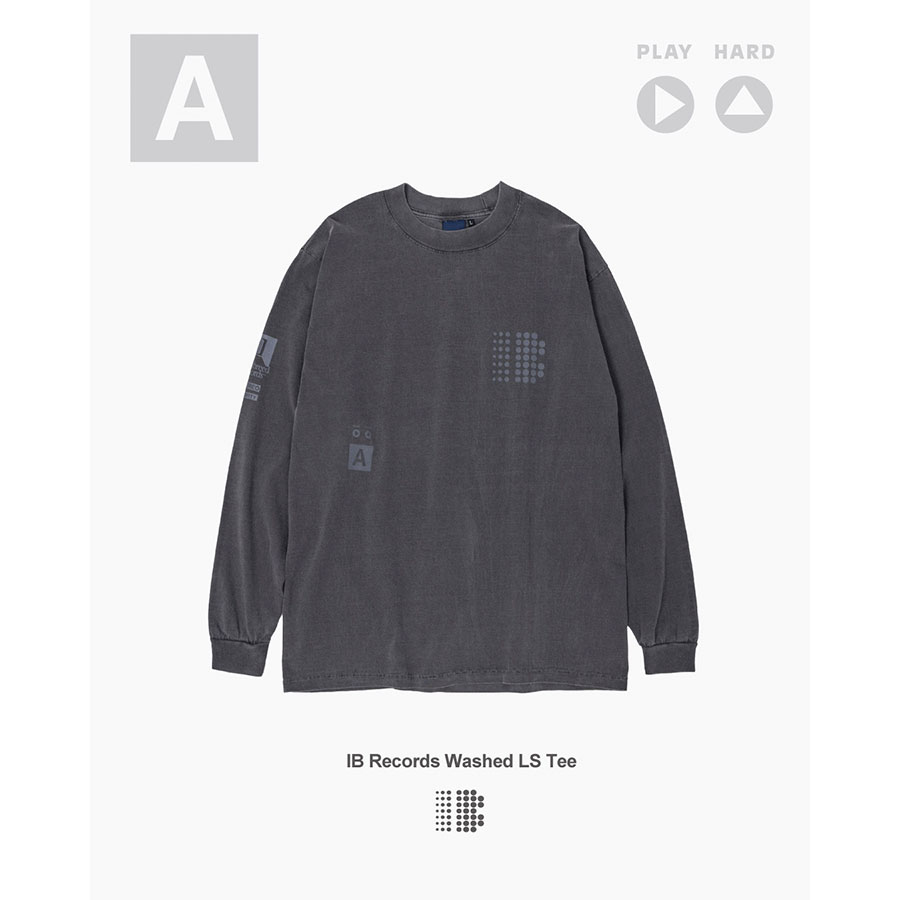 INTERBREED : IB Records Washed LS Tee
