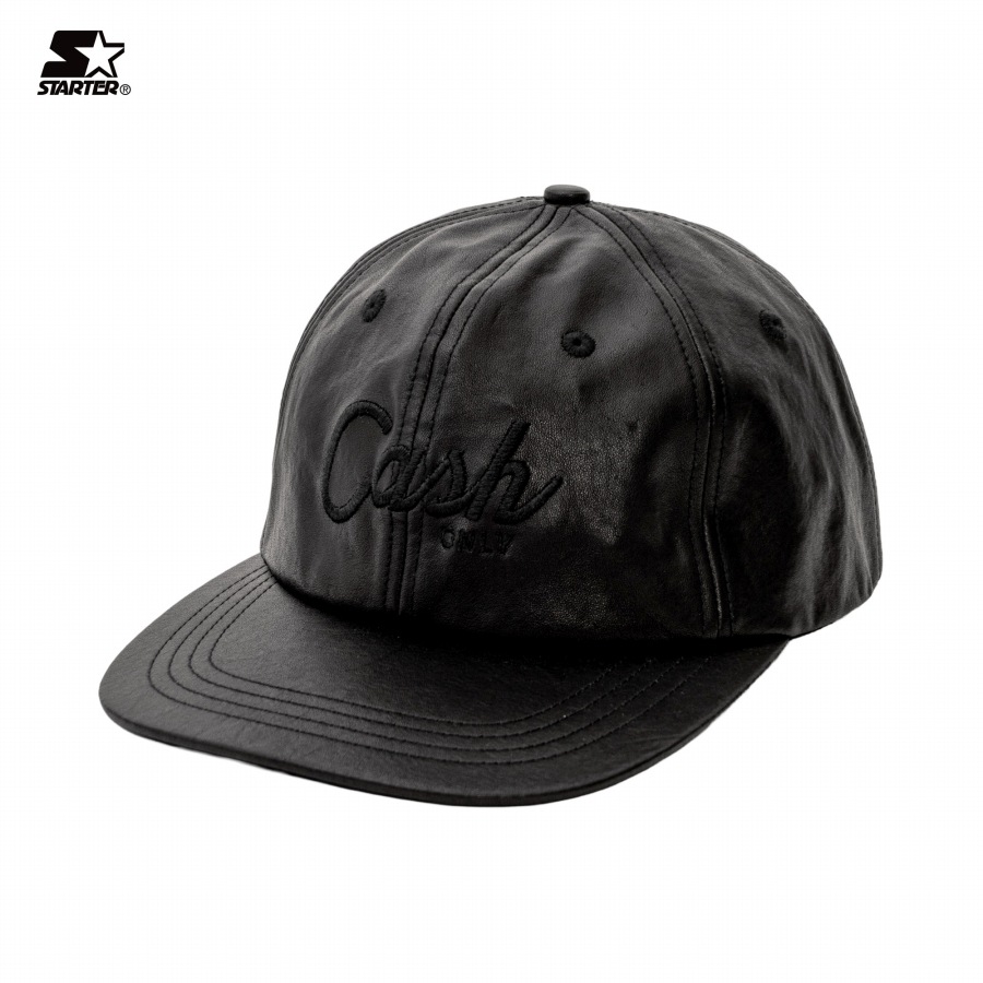 STARTER x INTERBREED “Genuine Leather Snapback” (Script)