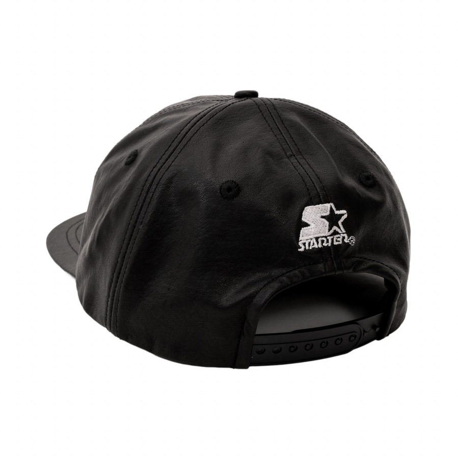 STARTER x INTERBREED “Genuine Leather Snapback” (Script)