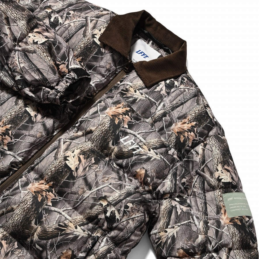 LFYT : CORDUROY COLLAR PUFFER JACKET