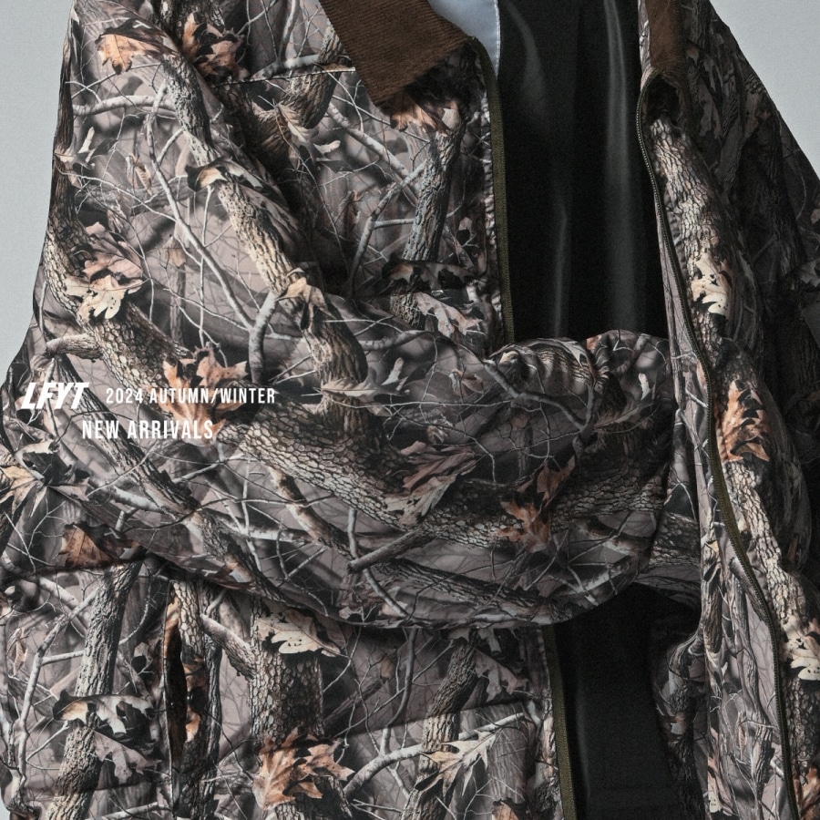 LFYT : CORDUROY COLLAR PUFFER JACKET