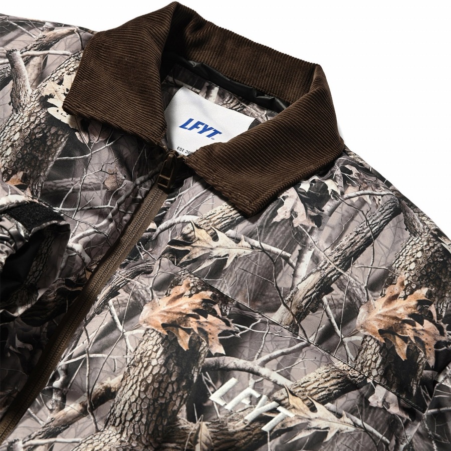 LFYT : CORDUROY COLLAR PUFFER JACKET