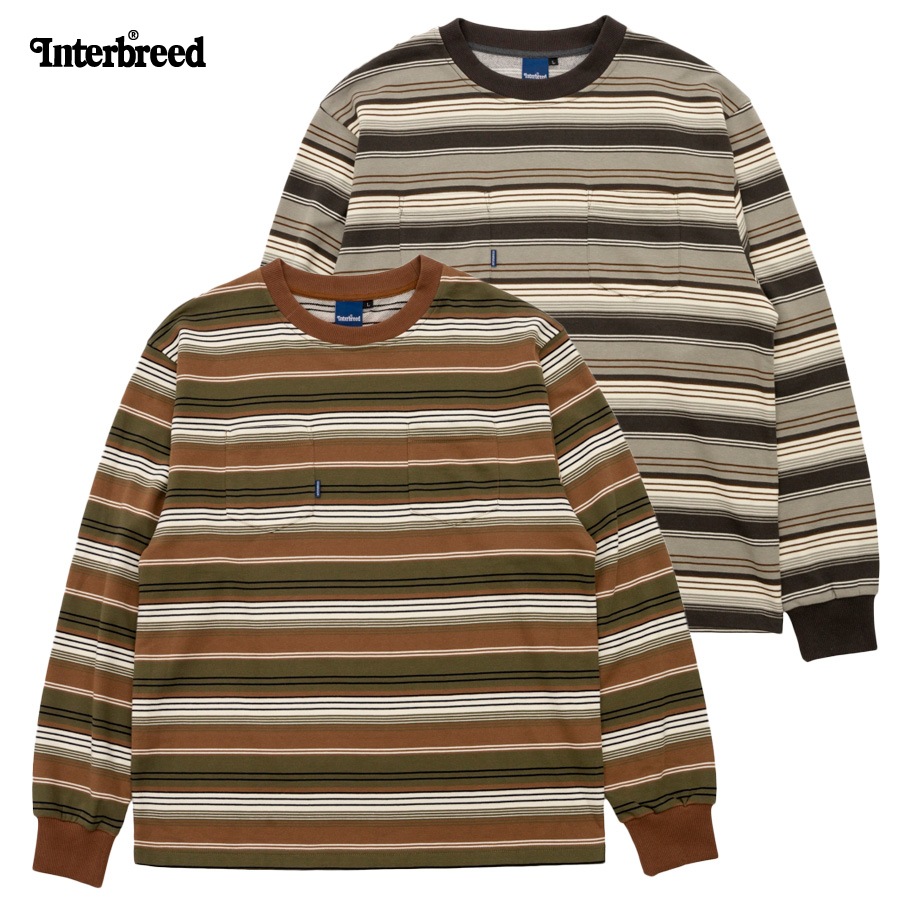 INTERBREED : French Terry Striped Tee
