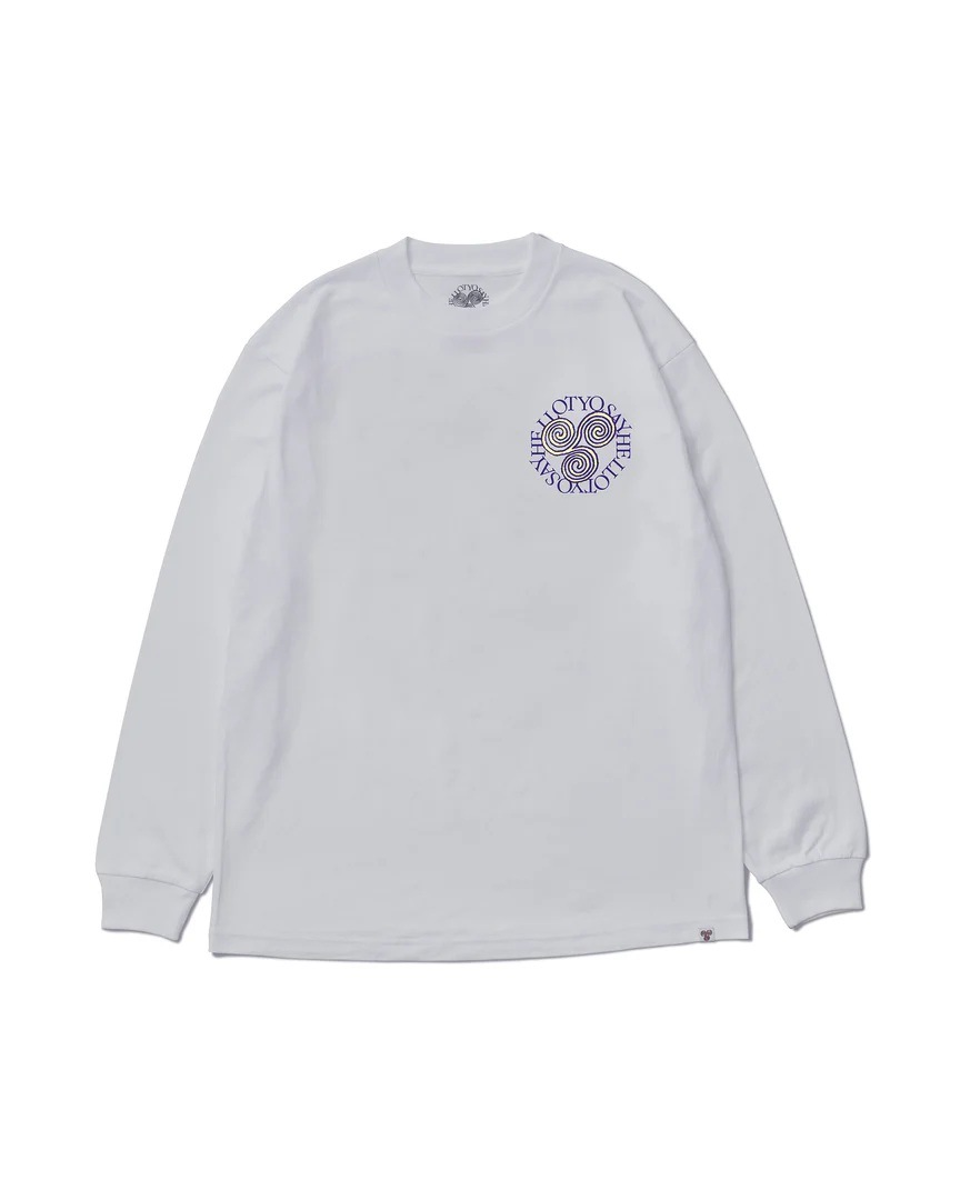 SAYHELLO : Pigment Slap Logo L/S Tee