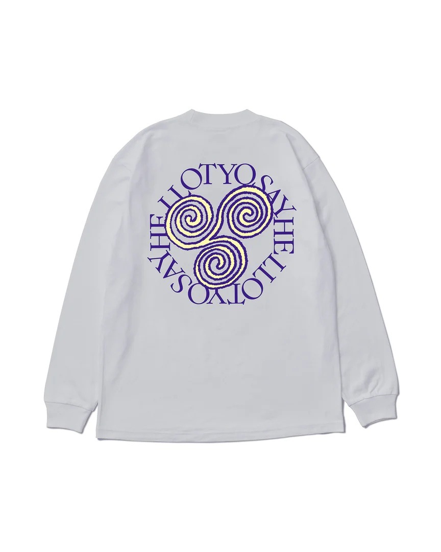 SAYHELLO : Pigment Slap Logo L/S Tee