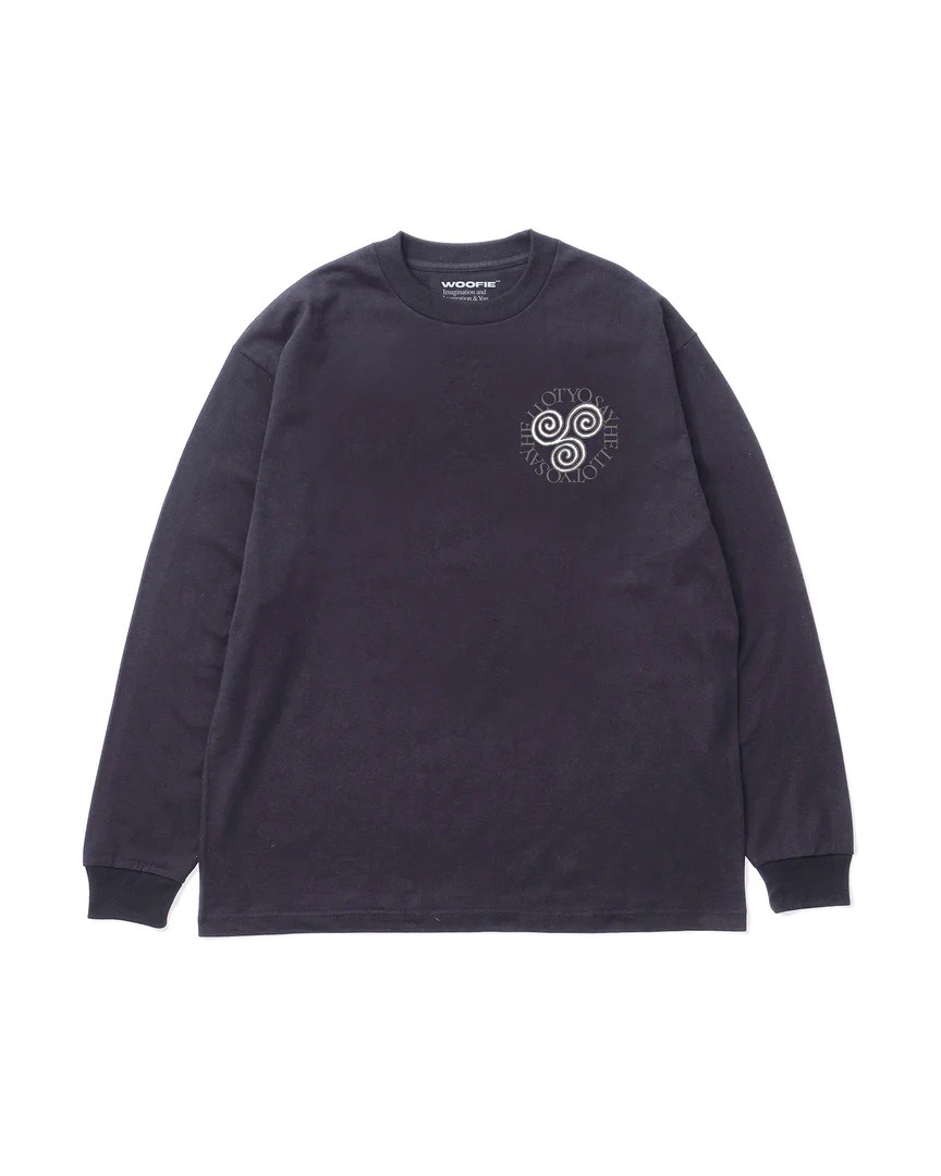 SAYHELLO : Pigment Slap Logo L/S Tee