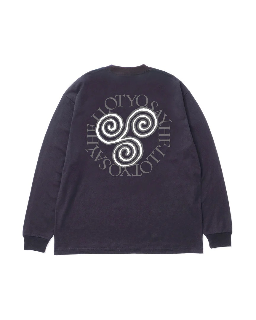 SAYHELLO : Pigment Slap Logo L/S Tee