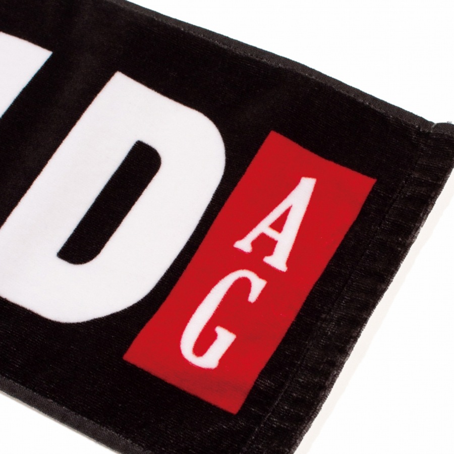 ACAPULCO GOLD : BLACK LABEL LOGO SCARF TOWEL