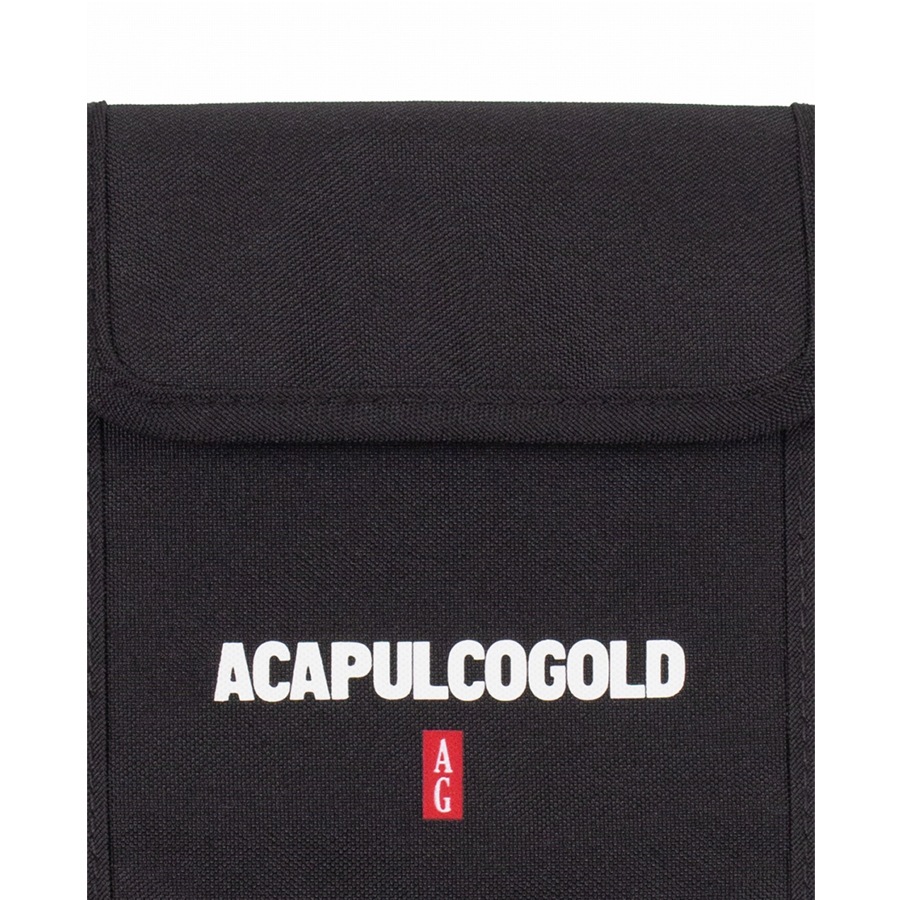 ACAPULCO GOLD : BLACK LABEL LOGO RECYCLED PHONE BAG