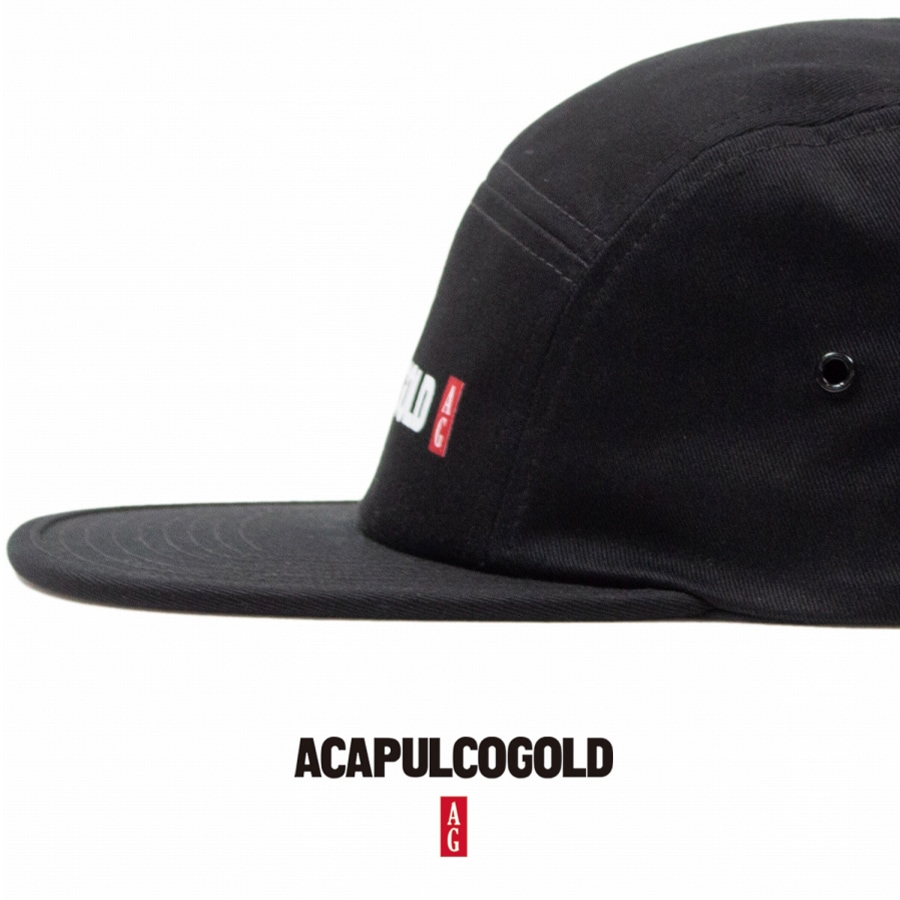 ACAPULCO GOLD : BLACK LABEL LOGO CAMP CAP