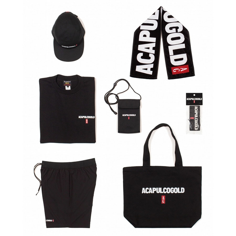 ACAPULCO GOLD : BLACK LABEL LOGO CAMP CAP
