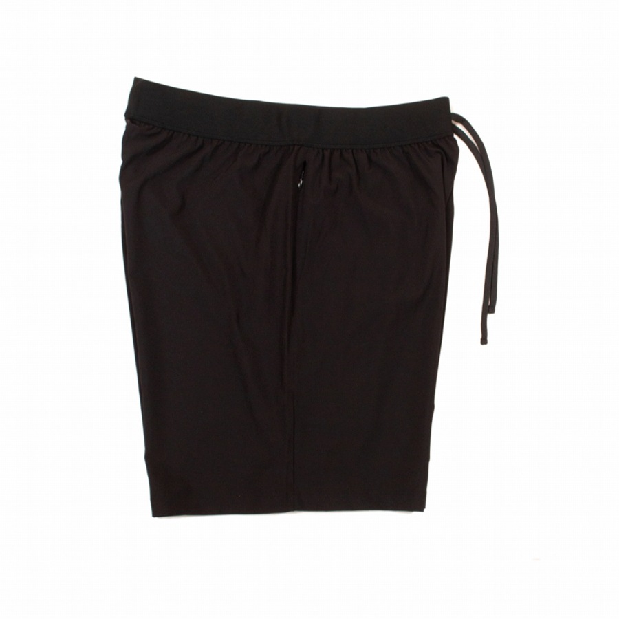 ACAPULCO GOLD : BLACK LABEL LOGO ACTIVE SHORTS